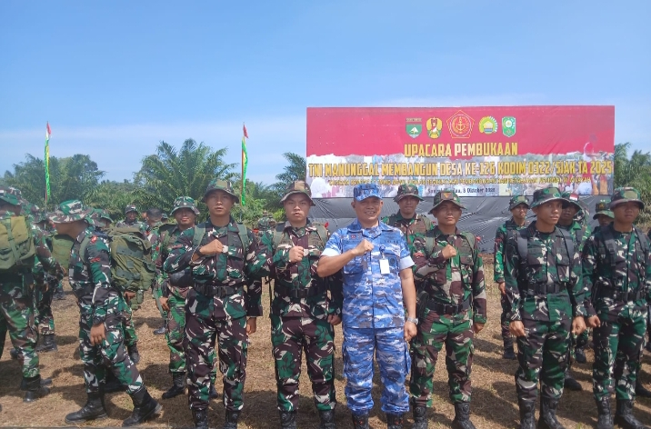 5 Personel Lanud RSN Ikuti TMMD ke-126 di Kabupaten Siak