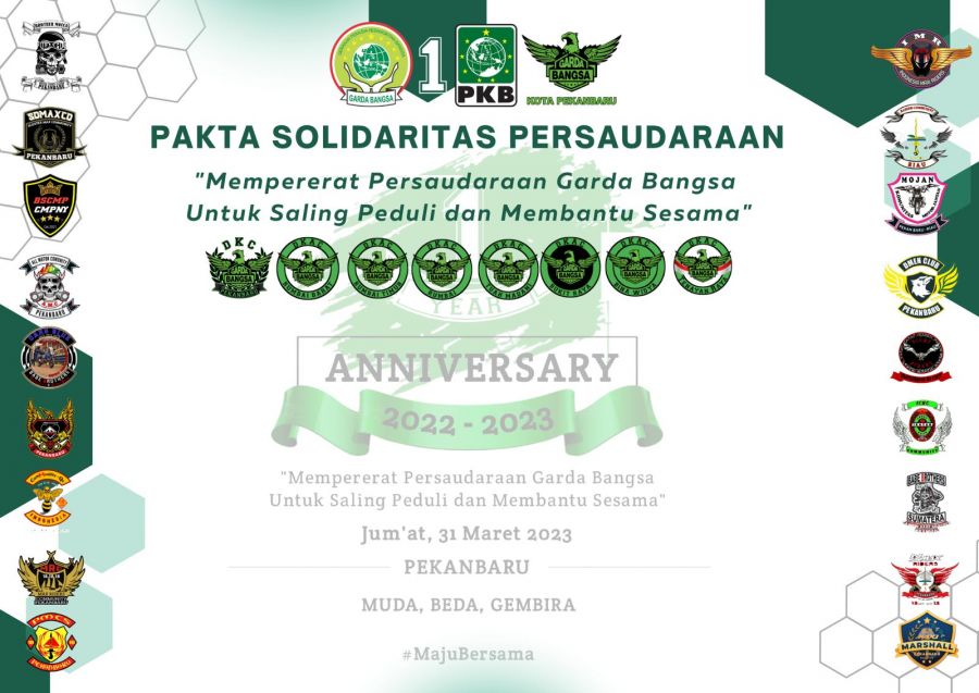 72 Bikers Hadiri Perayaan Anniversary 1th Garda Bangsa Kota Pekanbaru