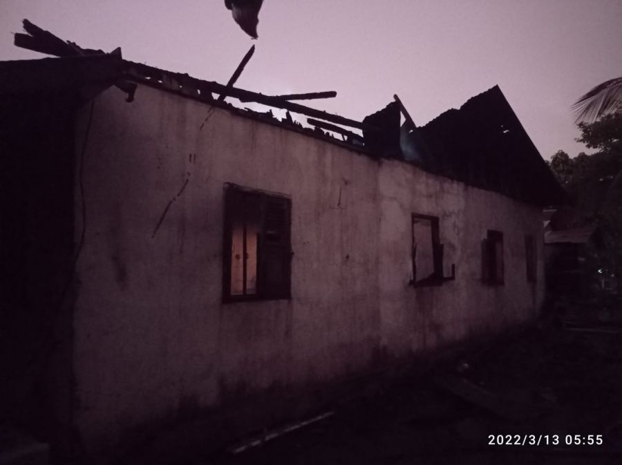 8 Rumah Warga di Kampung Narkoba, Hangus Terbarkar
