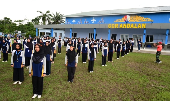 Lanud RN Beri Pembinaan Kesadaran Bela Negara dan Wawasan Kebangsaan kepada Mahasiswa PPG FKIP UIR