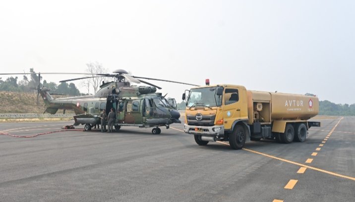 BMP Lanud Roesmin Nurjadin Pastikan Energi Operasional Helikopter Caracal 
