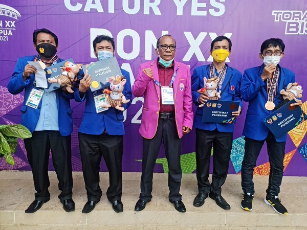 Cabor Catur Riau Sumbang Medali Perunggu di PON XX Papua 2021