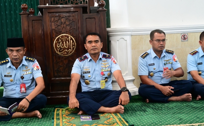 Danlanud Roesmin Nurjadin dan Personel Gelar Doa Bersama Peringati HUT Ke-3 Koopsudnas