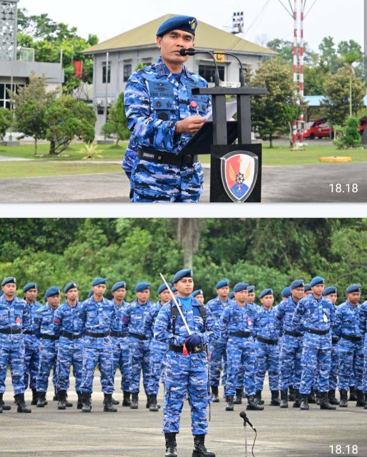 Danlanud Roesmin Nurjadin Pimpin Upacara 17 April 2025