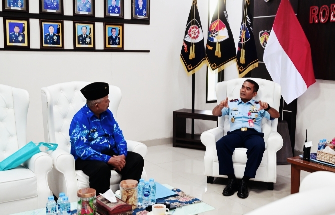 Danlanud Roesmin Nurjadin Sambut Silaturahmi PPAU Cabang 22 Pekanbaru dengan Hangat