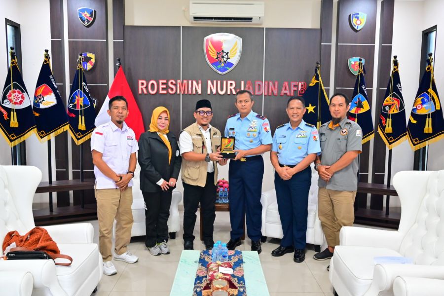 Danlanud Roesmin Nurjadin Terima Audiensi KORMI Prov. Riau