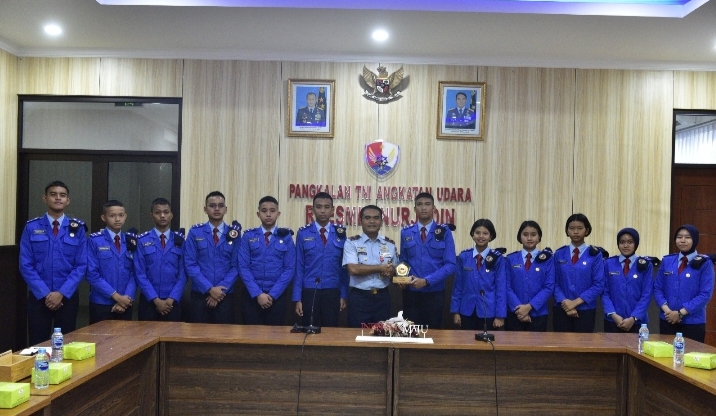 Danlanud Roesmin Nurjadin Terima Audiensi Siswa Kelas X Angkatan 35 SMA Taruna Nusantara
