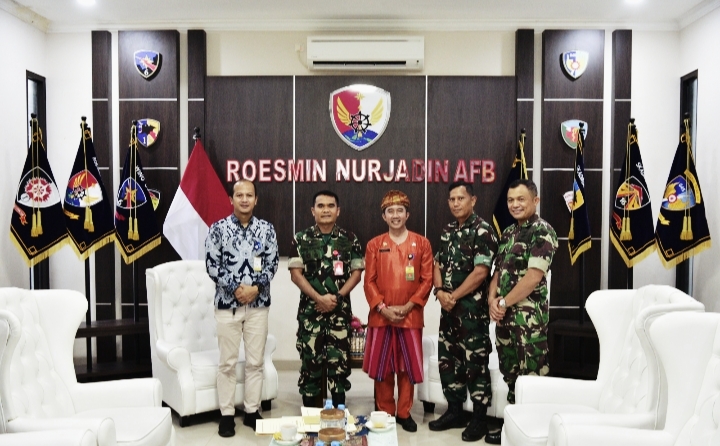 Danlanud Roesmin Nurjadin Terima Silaturahmi Asisten I Setdakab Siak