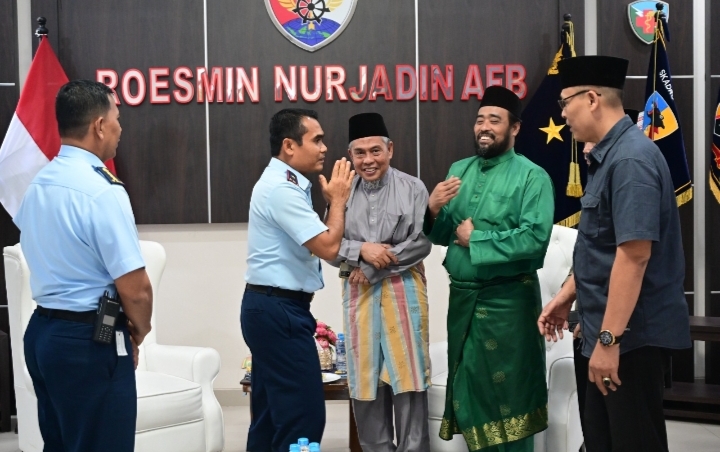 Danlanud Roesmin Nurjadin Terima Silaturrahmi LAM Kabupaten Rohul
