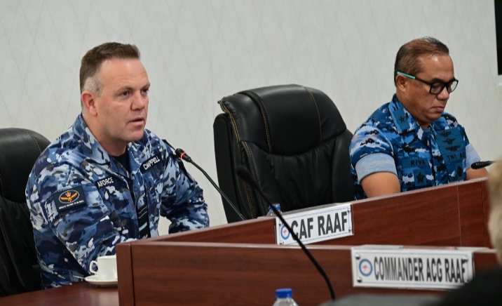 Danlanud RSN Dampingi CAF RAAF dalam Base Brief Gladi Latihan Super Garuda Shield 2025