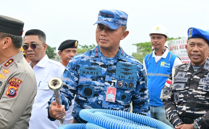 Danlanud RSN Hadiri Apel Kesiapan Penanganan Hidrometeorologi di Riau