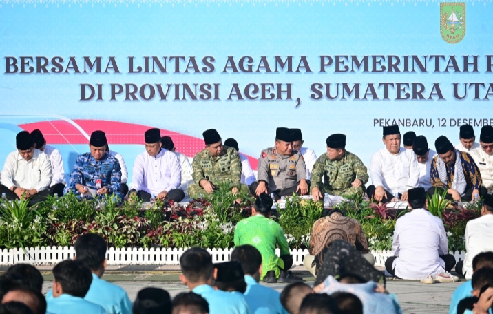Danlanud RSN Hadiri Doa Bersama Lintas Agama Untuk Korban Bencana Aceh, Sumut, dan Sumbar