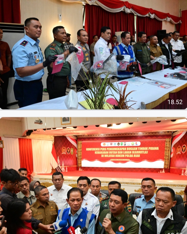 Danlanud RSN Hadiri Rapat Evaluasi Karhutla Riau: TNI AU Siap Dukung Penanggulangan Terpadu