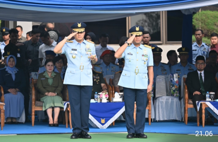 Danlanud RSN Hadiri Sertijab Pangkoops Udara I