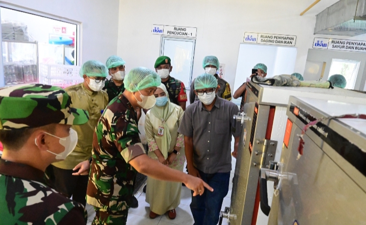 Danlanud RSN Hadiri Vicon Launching Satuan Pelayanan Pemenuhan Gizi TNI