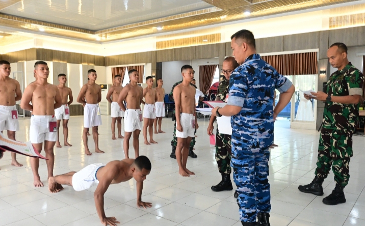 Danlanud RSN Pimpin Pantukhirda Penerimaan Tamtama PK TNI AU Gel. III/A-91 TA. 2025