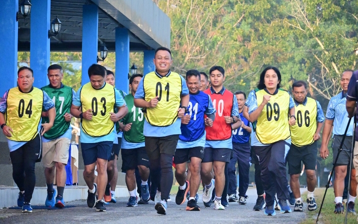 Danlanud RSN Pimpin Tes Kesamaptaan Jasmani Semester I, Tingkatkan Kebugaran dan Kesiapan Personel