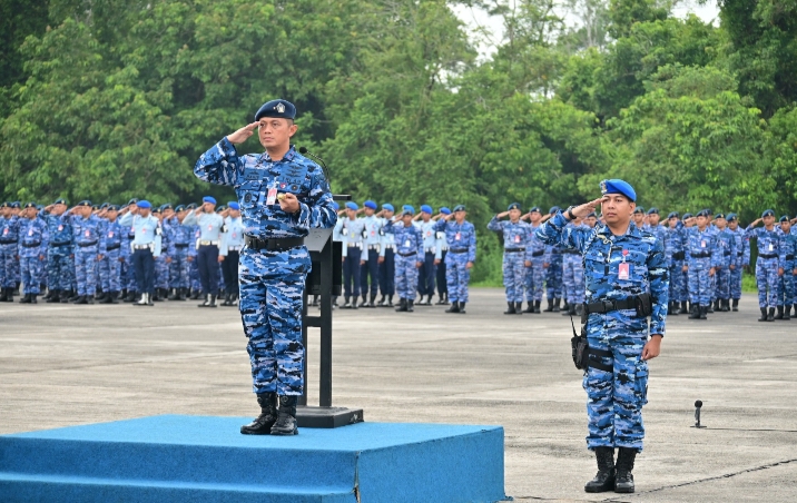 Danlanud RSN Pimpin Upacara Bendera 17 September Pangkoopsudnas Tekankan Kesiapsiagaan &  Sinergitas