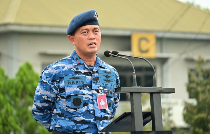 Danlanud RSN Pimpin Upacara Bendera 17 Januari 2026