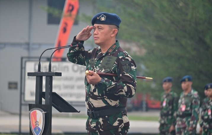 Danlanud RSN Pimpin Upacara Kenaikan Pangkat Bintara dan Tamtama