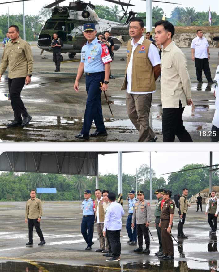 Danlanud RSN Sambut Kunjungan Wapres Gibran Rakabuming Raka di Provinsi Riau
