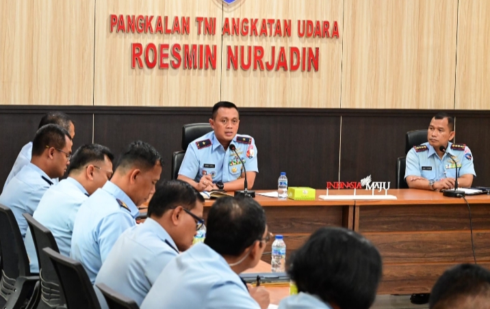 Danlanud RSN Tekankan Safety dan Profesionalisme Saat Pimpin Entri Briefing Perwira
