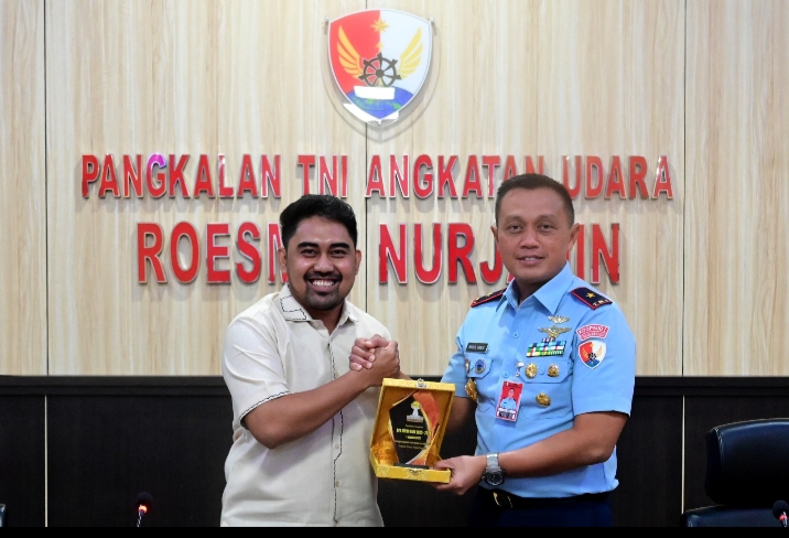 Danlanud RSN Terima Audiensi Ketua Umum Terpilih BPD HIPMI Riau Periode 2025-2028