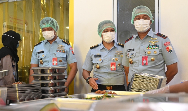 Danlanud RSN Tinjau Produksi SPPG, Pastikan Layanan Gizi Tepat Mutu dan Tepat Sasaran