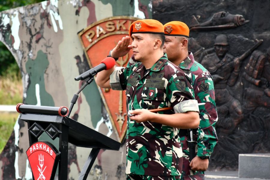 Sambut Kedatangan Personel, Danyonko 462 Kopasgat : Aman, Sehat, Lengkap dan Selamat