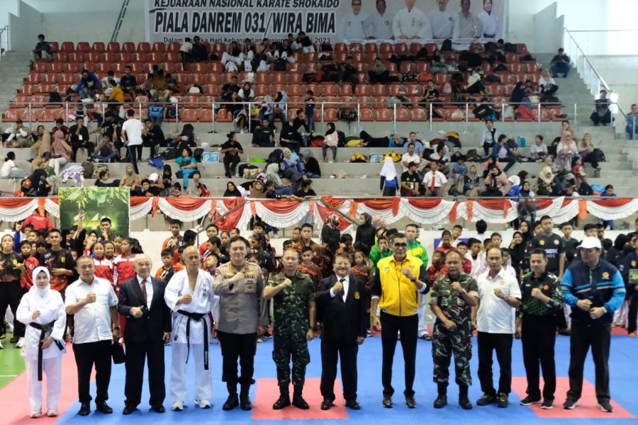 Didampingi Kapolda, Danrem 031/WB Resmi Buka Kerjunas Shokaido