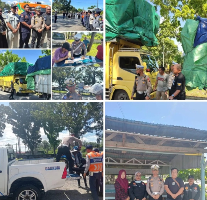Ditlantas Polda Riau Gelar Razia Gabungan, Sasar ODOL dan Truk Pelanggar Jam Operasional