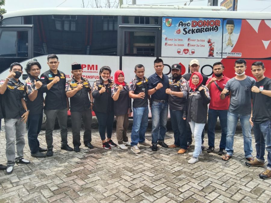 DPD PEKAT IB Kota Pekanbaru Adakan Kegiatan Sosial Donor Darah