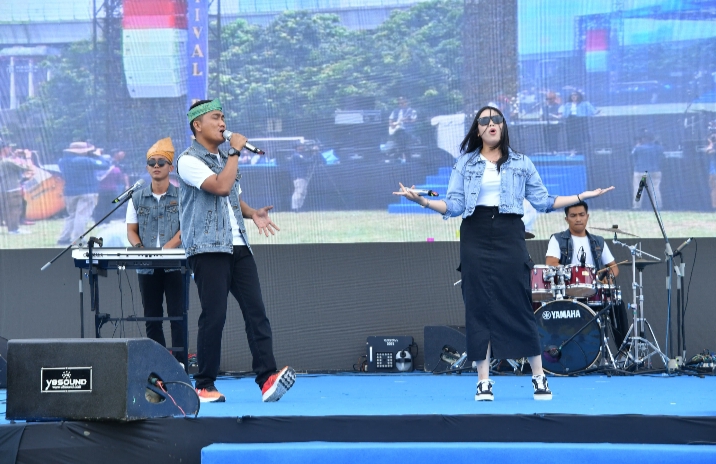El Key Band Lanud RSN Ramaikan Dirgantara Fair 2025 di Jakarta