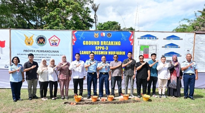 Ground Breaking SPPG-3 Lanud RSN Tegaskan Dukungan Program MBG