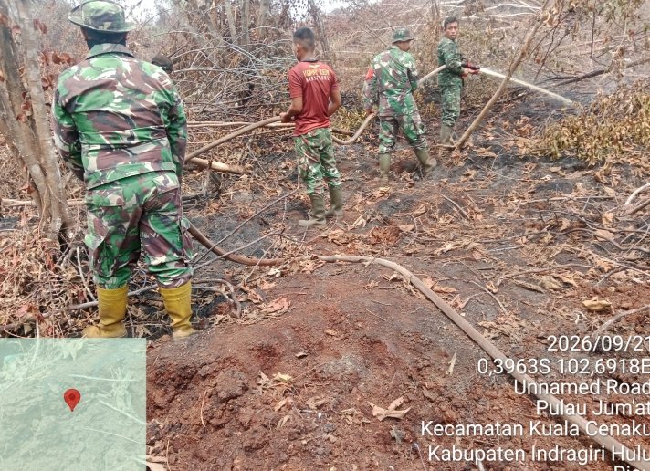 Hadapi Cuaca Panas dan Akses Sulit, Tim Gabungan Lanjutkan Pemadaman Karhutla