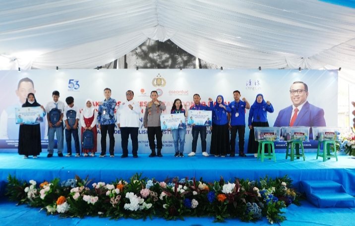 Hadiri HUT KSPSI ke-53, Kapolri Tegaskan Dukung Perjuangan Buruh 