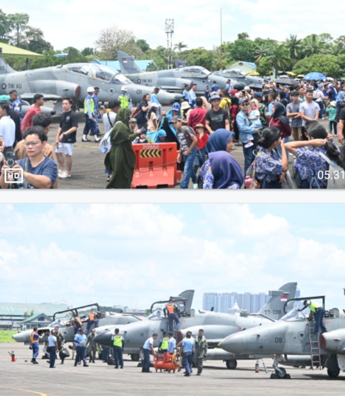 Hawk Skadron Udara 12 Sukses Jalani Latihan Air To Air Refueling dan Gaungkan Semangat Dirgantara