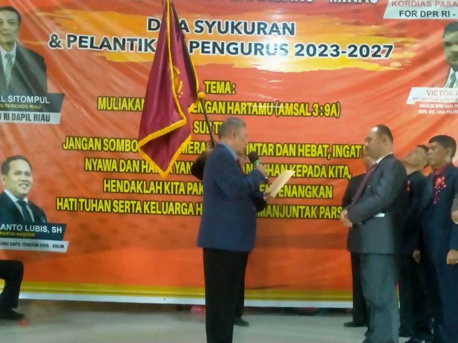 Himpunan Keluarga Simanjuntak Raja Parsuratan Pekanbaru-Minas Gelar Pelantiakan pengrus Baru