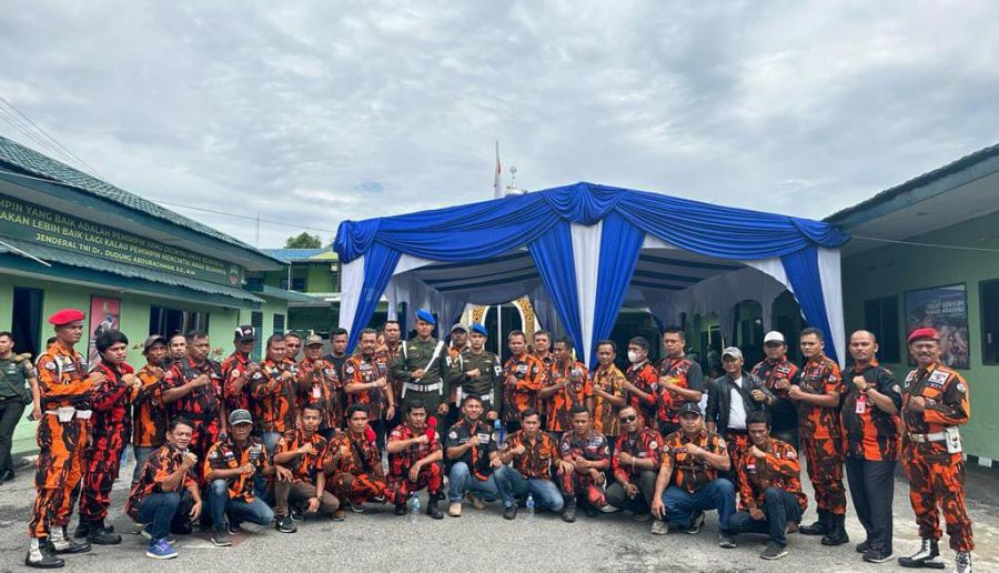 HUT Polisi Militer Angkatan Darat ke 77, Pemuda Pancasila Provinsi Riau Mengadakan Donor Darah