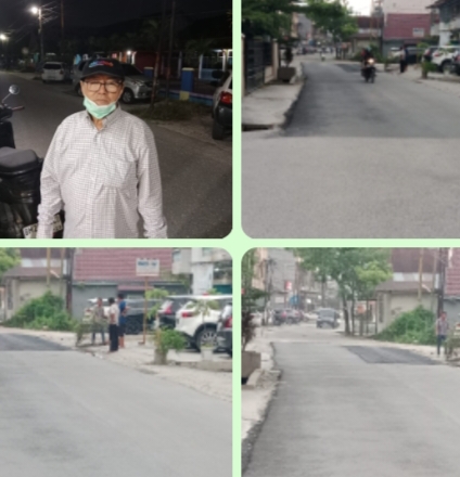 Jalan Angkasa Kecamatan Payung Sekaki mulai di Aspal, SAKO : Terima Kasih Pak Walikota