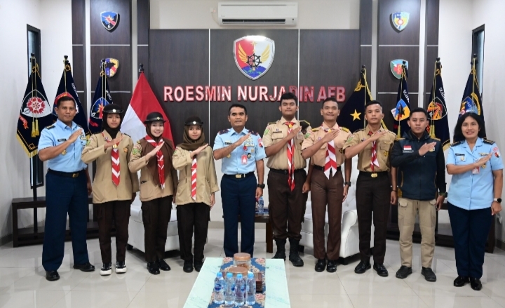 Jelang ASC 2024, Saka Dirgantara Audiensi dengan Danlanud Roesmin Nurjadin