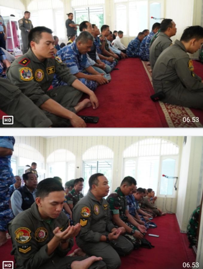 Jelang Latihan Air to Air Refueling, Skadron Udara 12 Gelar Doa Bersama di Lanud Soewondo Medan