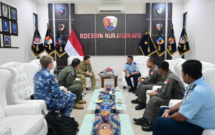 Jelang Latma Elang Ausindo, Atase Pertahanan Australia Kunjungi Lanud RSN