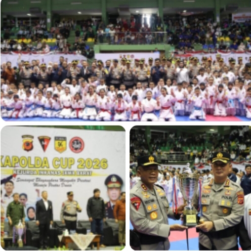 Kapolda Jabar Lantik Pengurus INKANAS Jawa Barat 2025-2029 dan Tutup Karate Piala Kapolda Cup VII