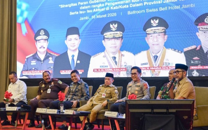 Kapolda Jambi ikuti Rakor Pengamanan Idul Fitri 1447 H, Perkuat Sinergi Lintas Sektoral