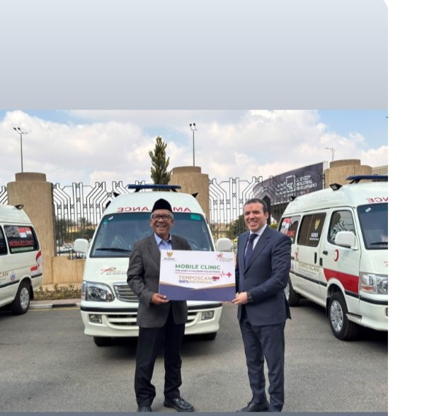 KBRI Kairo Serahkan Bantuan Ambulans Tempo Scan ke Otoritas Ambulans Mesir