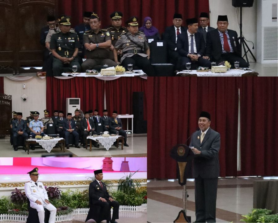 Kejati Riau Hadiri Pengambilan Sumpah Jabatan PJ Walikota Pekanbaru dan pelantikan PJ  Bupati Kampar