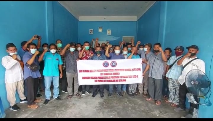Keluarga Besar DPC F. SPTI-K. SPSI Bengkalis Dukung Pemerintah Tangani Covid dan Radikalisme