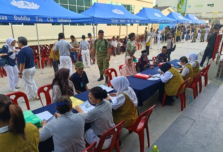 Kodam XIX Tuanku Tambusai Fasilitasi Screening Kesehatan bagi 428 Masyarakat Riau