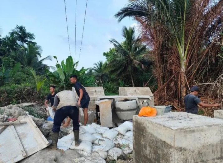 Kodam XIX Tuanku Tambusai Percepat Pembangunan Jembatan Garuda, Penimbunan Pondasi Tahap Penentu